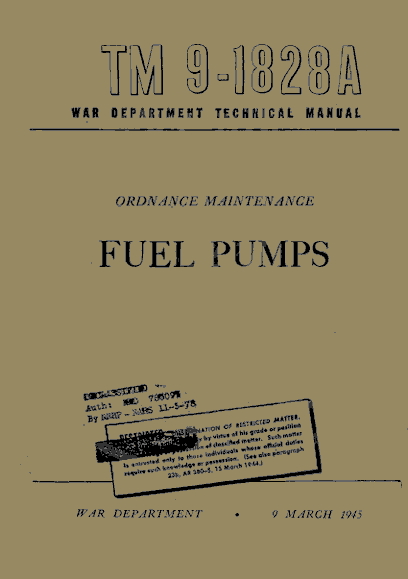 TM9-1828A Fuel Pumps